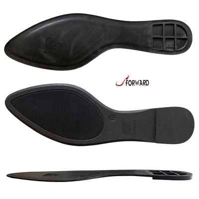 Fashion soft wear-resistant TPR black ladies striped slippers bottom