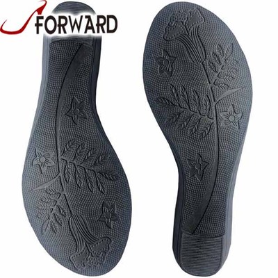 Manufacturer Anti-skid Design Round Toe Tpr Sole For Woman Flat Sandal Outsole From China