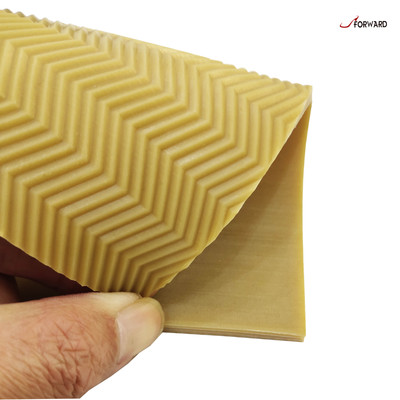 Manufaturer of Beige Color Straight Wave Design Natural Crepe Rubber Sheet For Shoe Sole and Heels