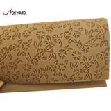 Manufaturer of Beige Color Tree Leaf Design Natural Crepe Rubber Sheet For Shoe Sole and Heels