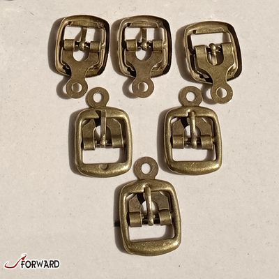 Wholesale cheap custom small strong metal alloy silver 12mm shoe accessories shoe buckle