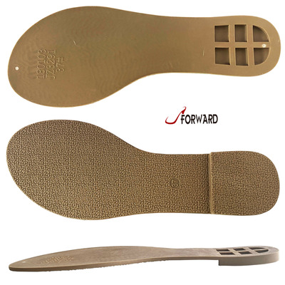 New Fashion Soft Creipe Design TPR TPU Rubber Flat Bottom Ladies Sole From China