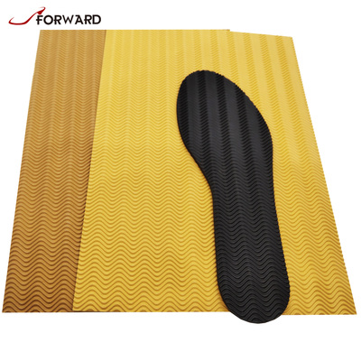 Good Hardness Wave Design Rubber Sole Sheet For Sole and Heels From China